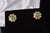 Early 21st Century Certified Natural 1.8cts vs F Diamond Emerald 18k Solid Gold Floral Stud Earrings, A Pair For Sale - Image 5 of 10