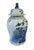 1980s Vintage Large Chinoiserie B & W Porcelain Ginger Jar W/Birds 24" H For Sale - Image 5 of 10