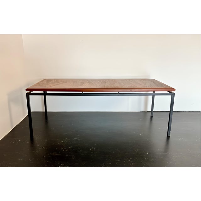 Mid-Century Modern Coffee Table with Floating Top in Teak and Copper, 1960s For Sale - Image 16 of 18
