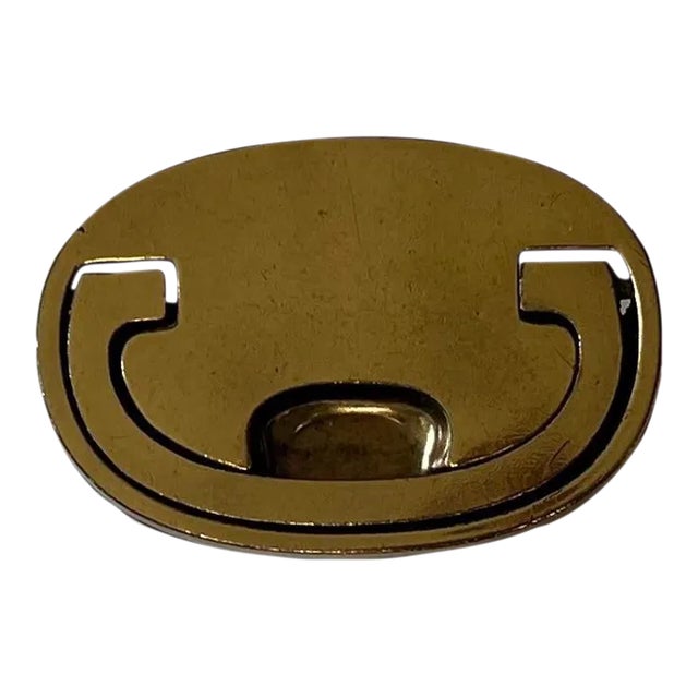 Vintage Brass Campaign Drawer Handle/Pull For Sale