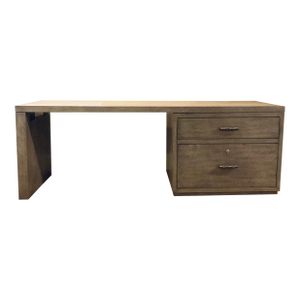 Hooker Furniture Modern Taupe Wood Linville Filing Cabinet Desk