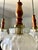 Five-Light Cascading Chandelier in Wood and Brushed Glass, 1960 For Sale - Image 11 of 17
