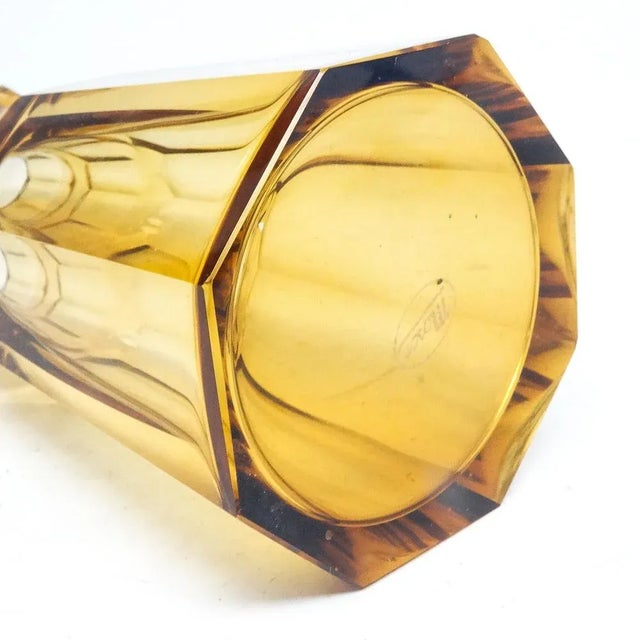 Art Deco Vase from Moser, Former Czechoslovakia, 1930s, in Very Good conditions. Designed 1920 to 1949 This piece has an...