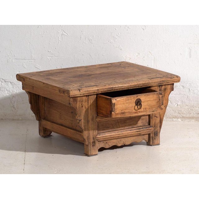 Chinese Low Elm Coffee Table For Sale - Image 4 of 11