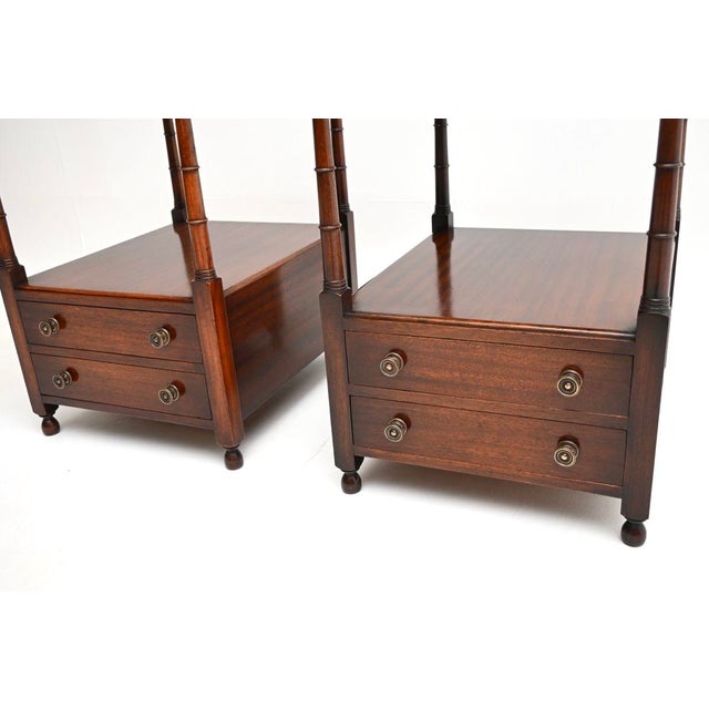 Antique Georgian Side Tables, 1950, Set of 2 For Sale - Image 10 of 11