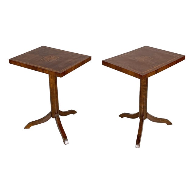 Italian Coffe Tables in Wood with Inlay Work, 1700s, Set of 2 For Sale