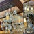 Three-light chandelier in bronze and cut crystal, early 20th century work. H=45cm, Diam=30cm. Up to 250V (Europe/UK...