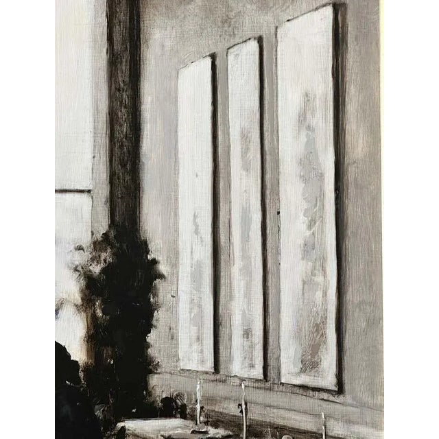Early 21st Century "Dining Room " Monochromatic Interior Scene in Sepia Tones by Geoffrey Johnson For Sale - Image 5 of 9