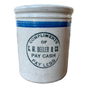 Antique Early 1900s Advertising Crock