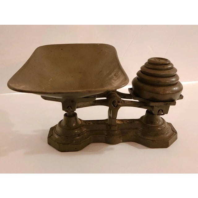 Vintage Iron Grocery Scale For Sale In Providence - Image 6 of 6