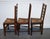 Antique English Rush Seat Ladderback Dining Chairs, 1910s, Set of 6 For Sale - Image 5 of 18