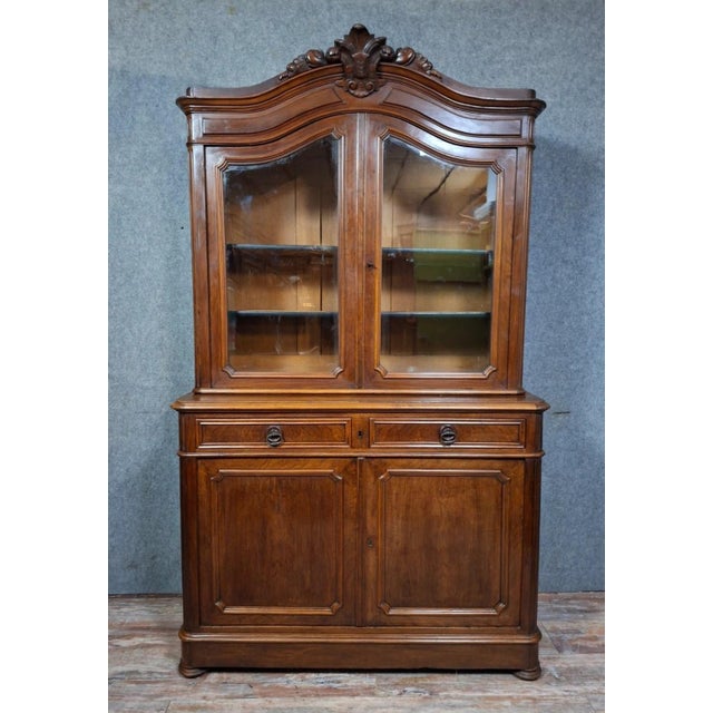 Napoleon III Two-Part Buffet in Wood For Sale - Image 9 of 9