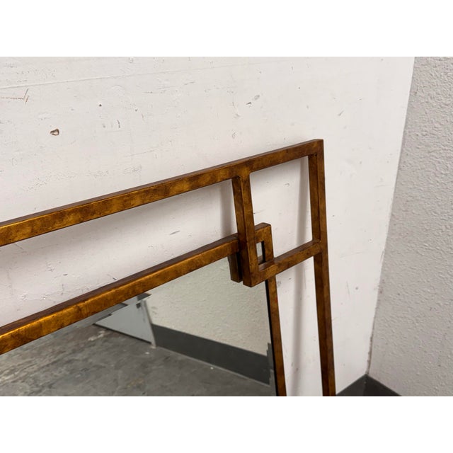 Abstract Maison Jansen Style Geometric Wall Mirror, Vintage For Sale - Image 3 of 12