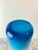 Otto Brauer for Holmegaard “Gulvvase” Blue Cased Glass Vase — Danish Modern, 1960s For Sale In Seattle - Image 6 of 6