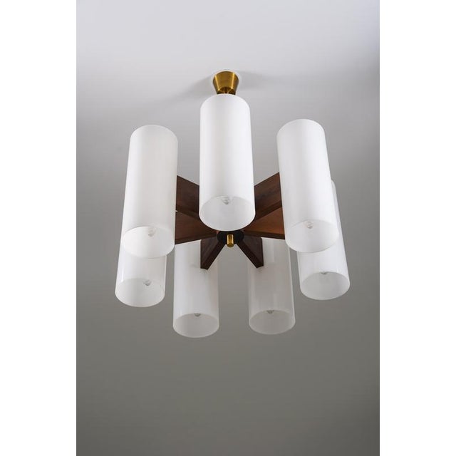 Swedish Pendant Lights by Holger Johansson for Westal, 1970s, Set of 4 For Sale - Image 4 of 8