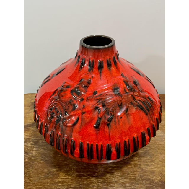 The Aesthetic: Dramatic Neoclassicism This curated duo from Jopeko-Keramik is a rare find in the "Oxblood & Umber" glossy...