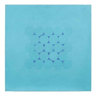 Gastone Biggi, Blue n.18, 1974, Acrylic Painting on Canvas, Framed For Sale