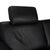 Animal Skin Black Leather Lucca Two-Seater Sofa with Headrest from Willi Schillig For Sale - Image 7 of 16