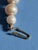 Napier Vintage Mid Century Japanese Glass Faux Pearl Necklace With Filigree Fishhook Clasp For Sale - Image 4 of 10