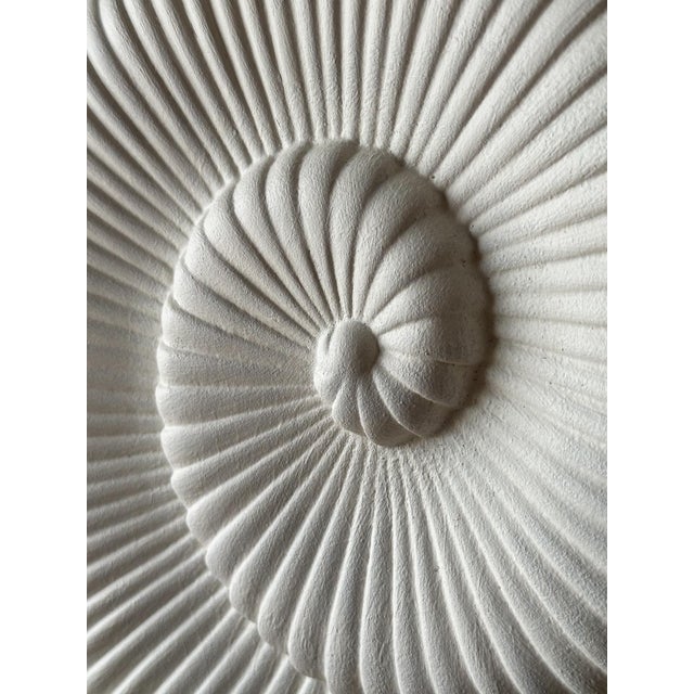 Vintage Plaster Nautilus Table Lamps, Pair For Sale - Image 10 of 16