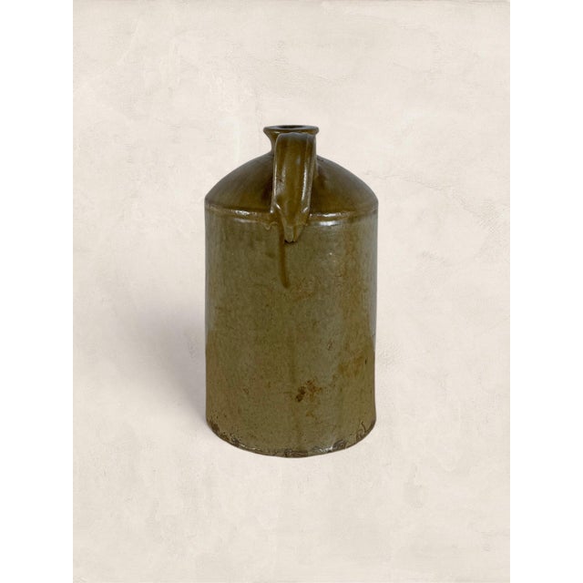 Antique English Weatherhead Salt-Glazed Stoneware Flagon, 1895 For Sale In Tampa - Image 6 of 8