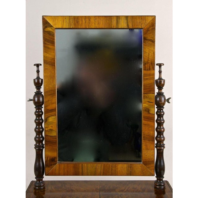 Biedermeier Table Top Vanity Table with Drawer, Austria, 1850s For Sale - Image 4 of 18