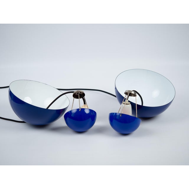 Vintage FlowerPot Pendant Lamps by Verner Panton for Louis Poulsen, Set of 2 For Sale - Image 10 of 12