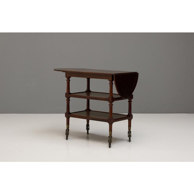 Vintage Walnut Trolley, 1890s For Sale - Image 5 of 11