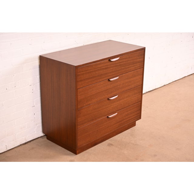 Probber Inc. Harvey Probber Mid-Century Modern Mahogany Chest of Drawers | Newly Refinished For Sale - Image 4 of 13