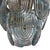 Art Deco Blue 4-Tier Chandelier, 1930s For Sale - Image 3 of 6