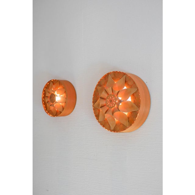 Swedish Handmade Wooden Sconces, Set of 2 For Sale - Image 5 of 16