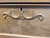 Wood Vintage Chest With Original Appliqués and Pear Carved Handles, Racetrack Molding Drawers For Sale - Image 7 of 12