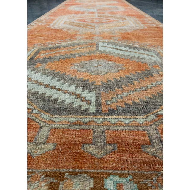 Early 21st Century Turkish Vintage Runner Rug 3'5" x 10'6" #17460 For Sale - Image 5 of 8