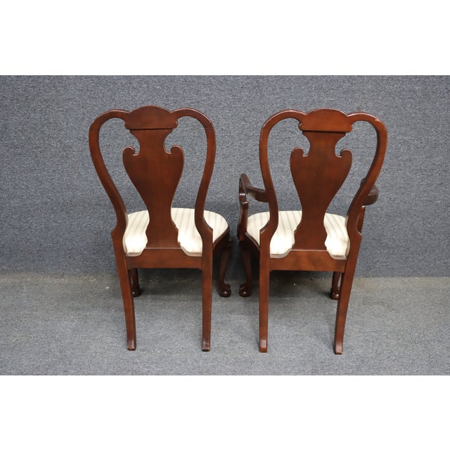 Harden Charleston Collection Cherry Georgian Claw-and-Ball Dining Chairs – Set of 6 For Sale - Image 14 of 17