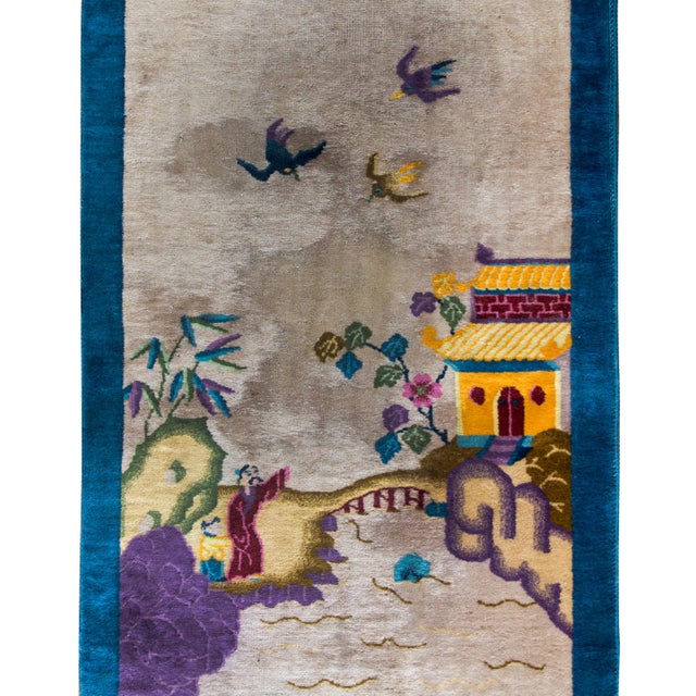 Early 20th Century Chinese Art Deco Rug For Sale In Chicago - Image 6 of 14