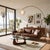 Nova Float Arc Floor Lamp, Weathered Brass, Sphere White Satin Shade, Steel Base For Sale - Image 4 of 5