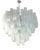 Large Venetian White Alabastro Tronchi Murano Glass Chandelier by Simoeng For Sale