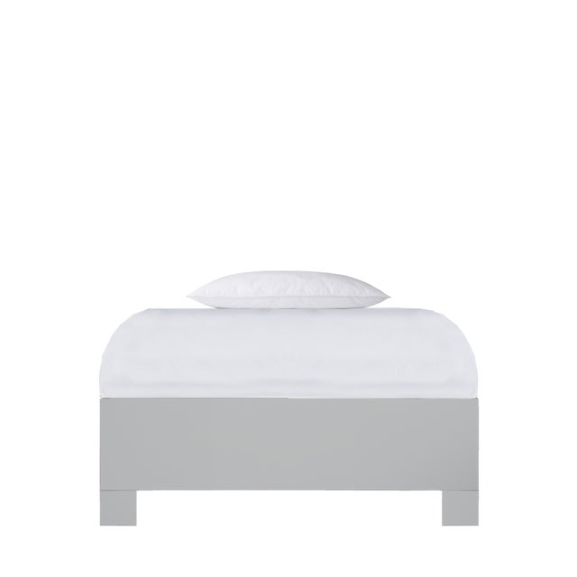Wood Finn Platform Bed Twin - Light Gray For Sale - Image 7 of 12