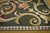 9x12 Vintage Aubusson Flat Weave Wool Rug, Green and Gold Empire Medallion For Sale - Image 10 of 15