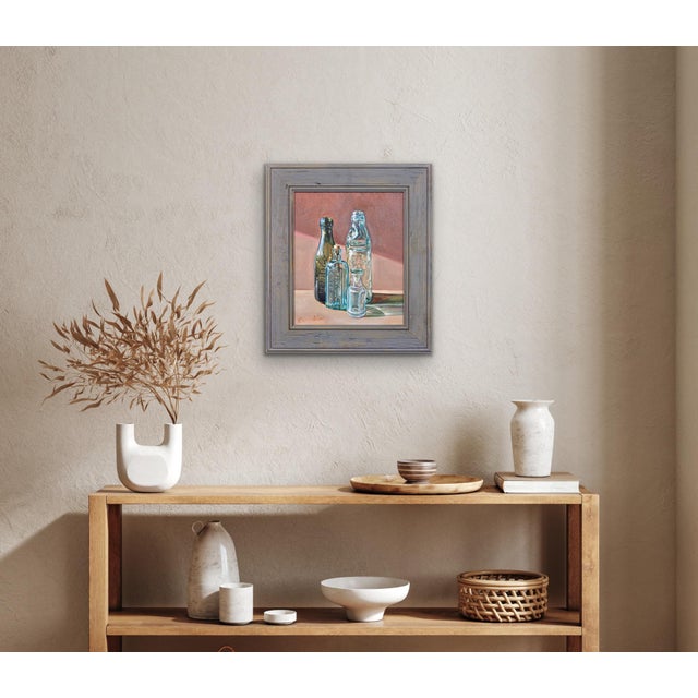 Elin Sian Blake, Chemist Shop Bottle, Oil Painting, 21st Century For Sale - Image 11 of 18