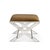 Uber chic clear lucite X shaped accent upholstery--our Delano Bench is the perfect vanity stool and/or designer accent...