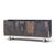 Mid-Century Modern Pia Manu Brutalist Mid Century Steel, Chrome and Glass Credenza For Sale - Image 3 of 10