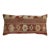 Brown Terracotta Large Kilim Turkish Bolster Pillow For Sale