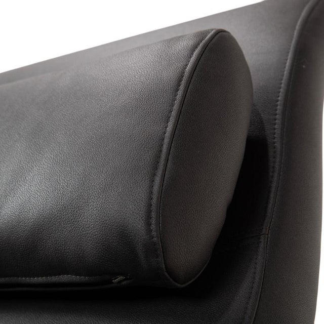 Black and Anthracite Upholstered Model 2600 Chaise Lounge by Rolf Benz For Sale - Image 6 of 13