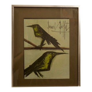 Bernard Buffet, Bird Composition, Lithograph, C. 1960s For Sale