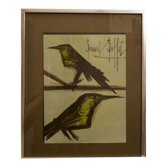Bernard Buffet, Bird Composition, Lithograph, C. 1960s For Sale