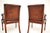 Wood Vintage Georgian Style Leather Armchairs, 1950, Set of 2 For Sale - Image 7 of 8
