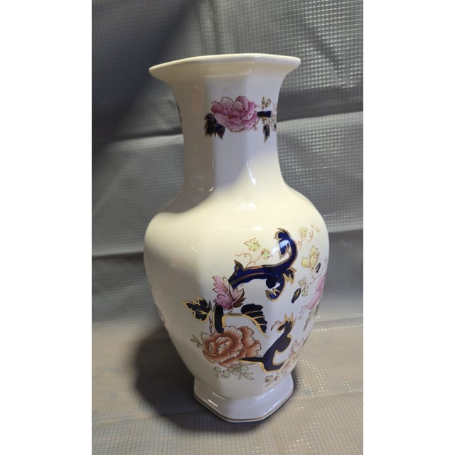 Enhance your collection with this stunning vintage Mason’s Patent Ironstone Mandalay vase, a beautiful example of fine...