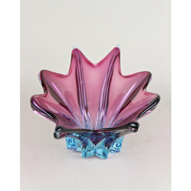 Mid-Century Murano Glass Bowl in Purple-Blue Tones, Italy, 1960s For Sale - Image 13 of 18