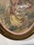 Antique Papier Peint Garden Scene in a Water-Gilded Wood Frame For Sale - Image 10 of 13